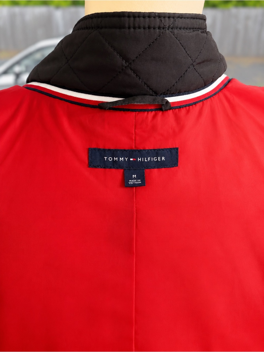Tommy Hilfiger Black Quilted Utility Jacket with Gold Hardware - Picture 6 of 7